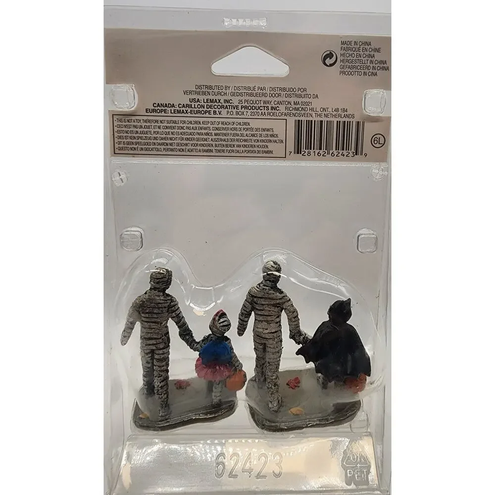 Lemax Spooky Town Trick Or Treating With Mummy And Deady, Set Of 2 #62423 New